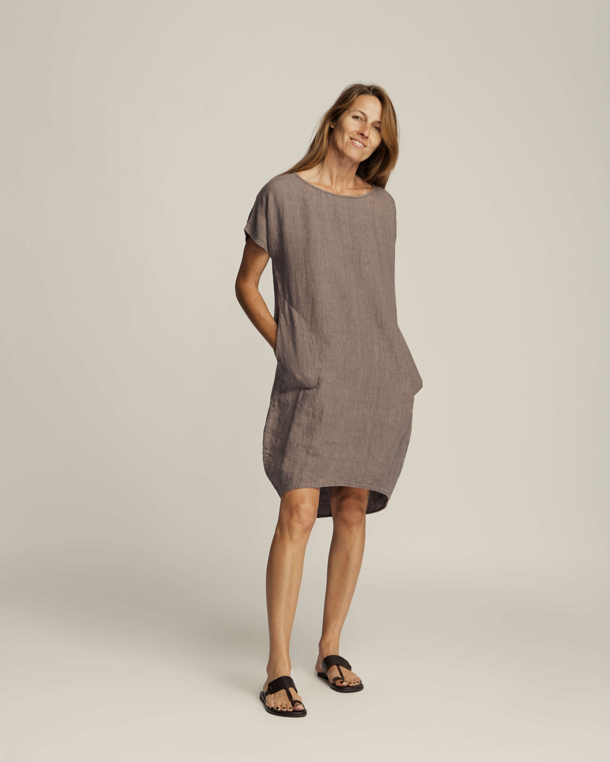 Anais dress - Mocha #1 TALLOH_MODEL_191