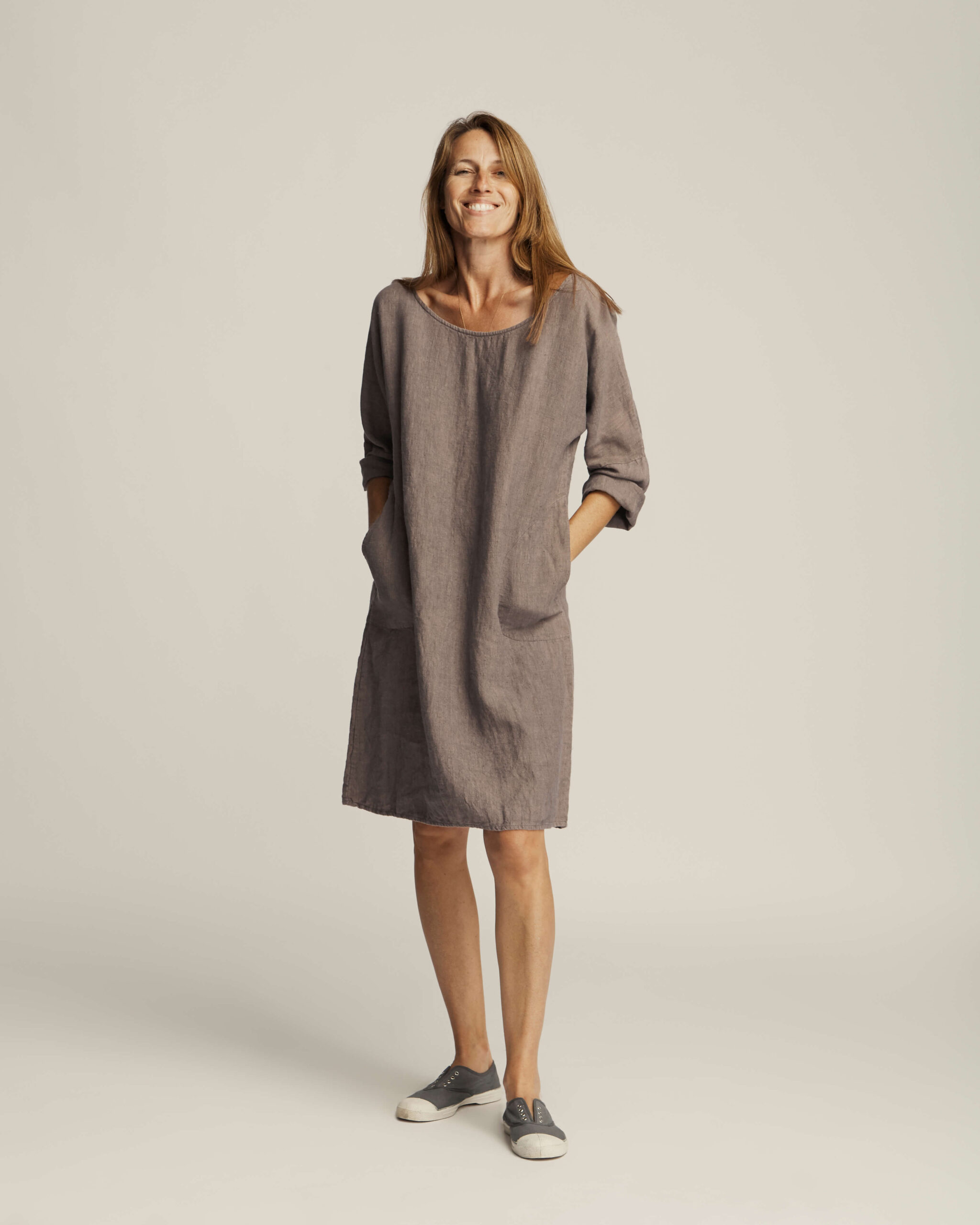Deena dress Mocha #1 TALLOH_MODEL_217