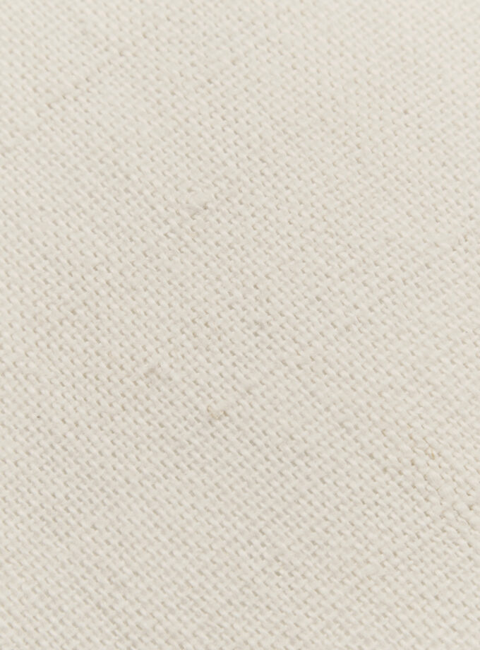 Harlow Linen Cushion - 50cm x 50cm - Ivory