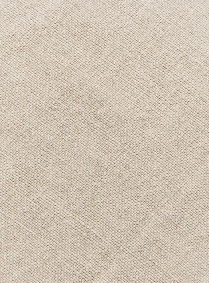 Harlow Linen Cushion - 60cm x 40cm - Putty