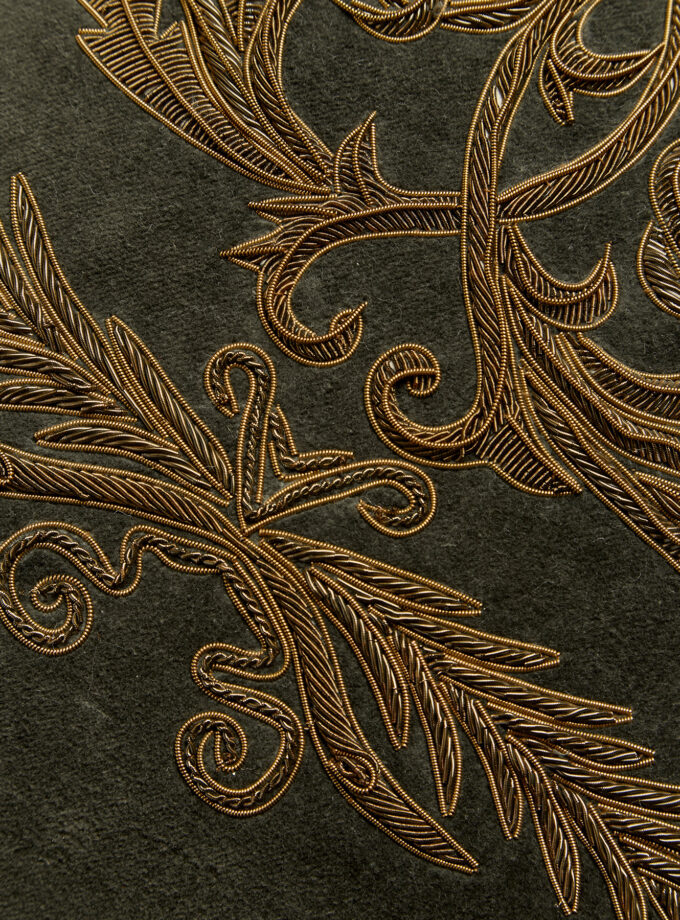 Jaya - Zardozi Cushion Cotton Velvet