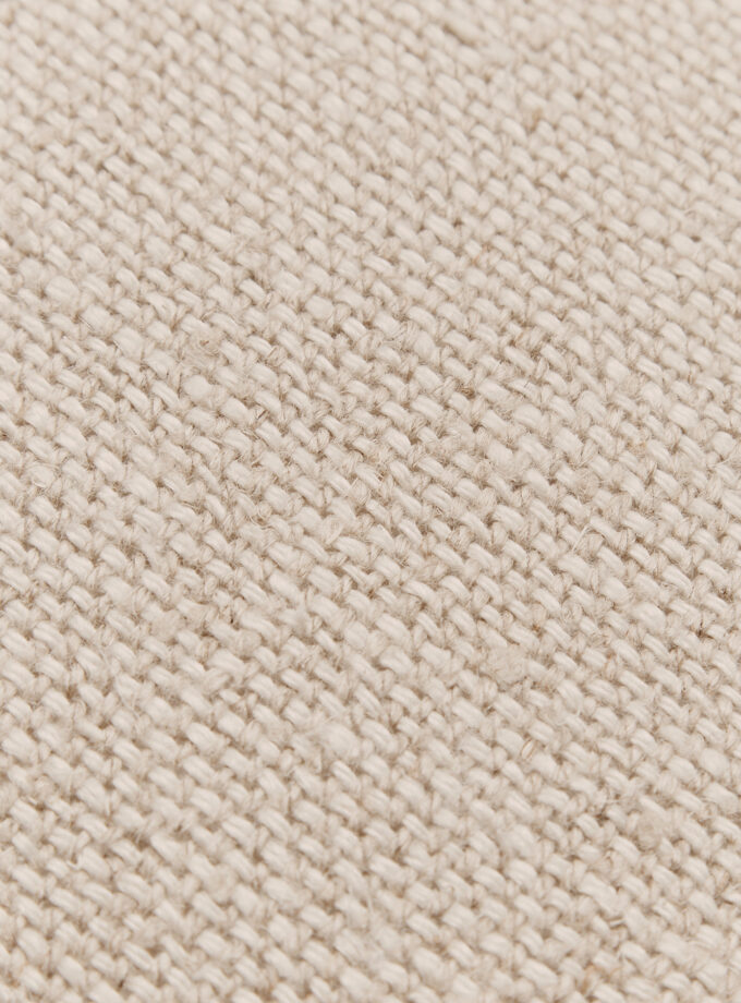 Kasiah Handwoven Linen Cushion- Natural/Ivory 50 x 50cm