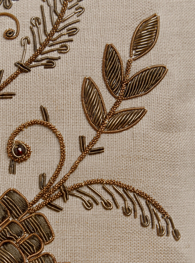 Maya - Zardozi Cushion