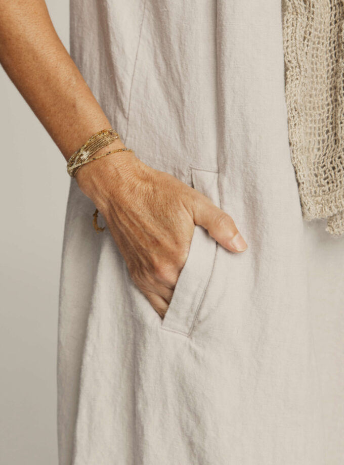 Rai Pure Linen Jumpsuit - Birch