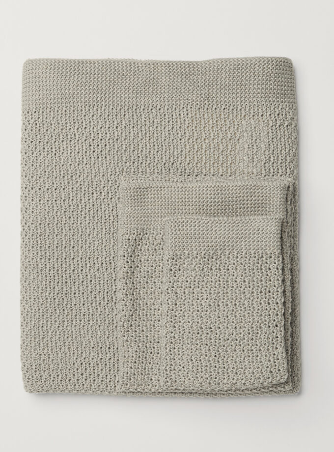Stella Knitted Pure Linen Hand Towel - Pack of 2 - Seaglass/Natural
