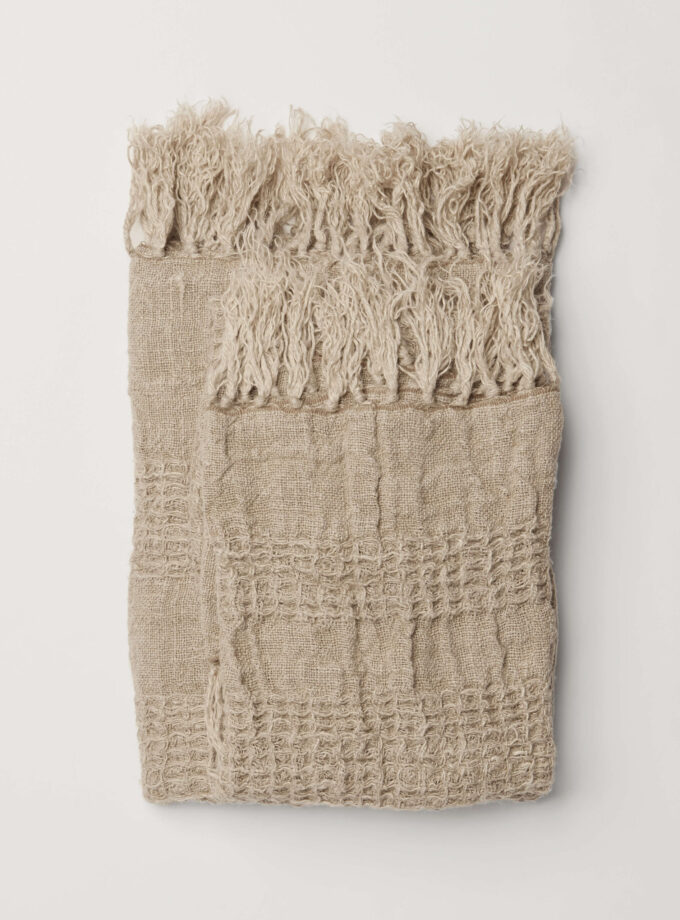 Ryely Handwoven, Pure Linen Bath Towel - Natural