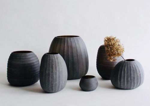 Mouth-blown, hand finished glass vessels